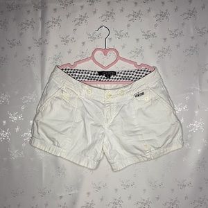 white volcom shorts